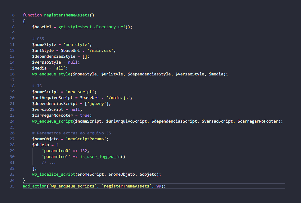 Como inserir arquivos JS e CSS no WordPress 7 Como inserir arquivos JS e CSS no WordPress